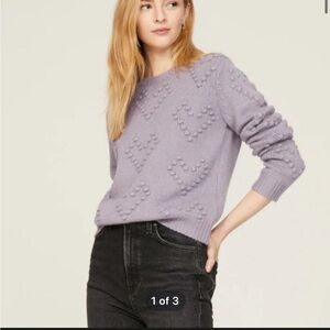 Splendid Women's Long Sleeve Daphne Bobble Heart Sweater